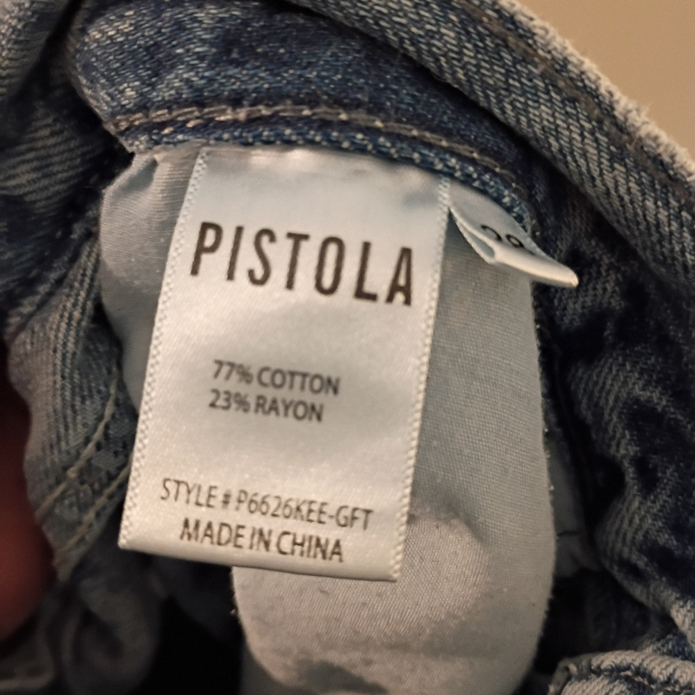 PISTOLA Presley High Rise Relaxed Roller in Gifted Size 28 - Picture 8 of 8